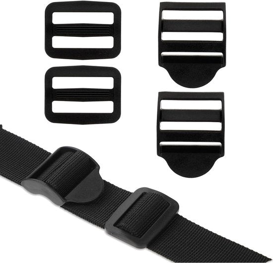 Set Of 5 Replacement Backpack Buckles Adjustable Black Slide For Backpacks Backpacks & Bags