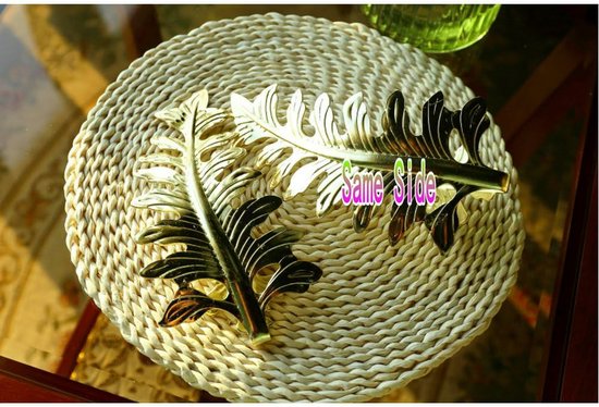 Gold Leaf Curtain Hook Set 2 Pack 6 Inch Alloy Wall Tiebacks Curtain Poles & Accessories