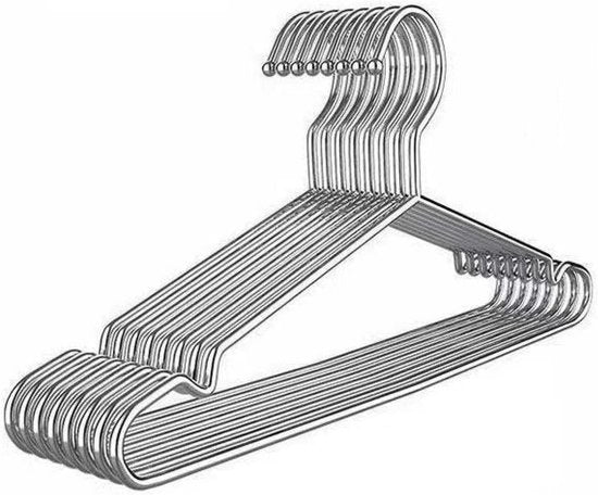 Stainless Steel Pack Of 5 Clothes Hangers