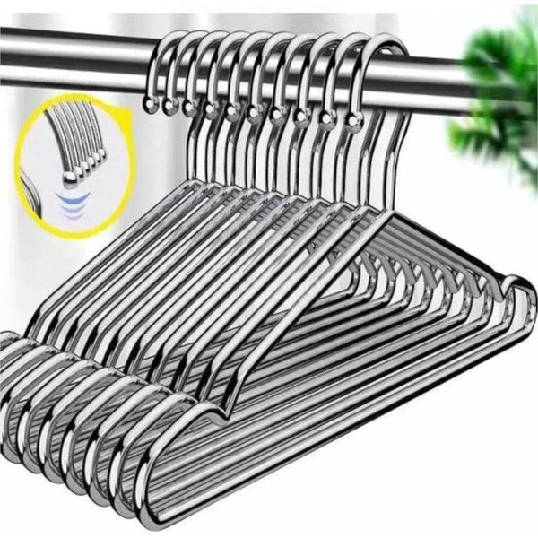 Stainless Steel Pack Of 5 Clothes Hangers