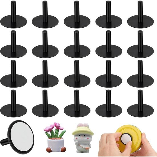 20 Piece Rubber Duck Holder Black Car With Self Adhesive Pads For Dashboard Display Accessories (Rubber Not Included) Other Car Interior