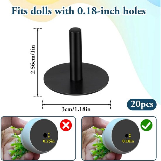20 Piece Rubber Duck Holder Black Car With Self Adhesive Pads For Dashboard Display Accessories (Rubber Not Included) Other Car Interior