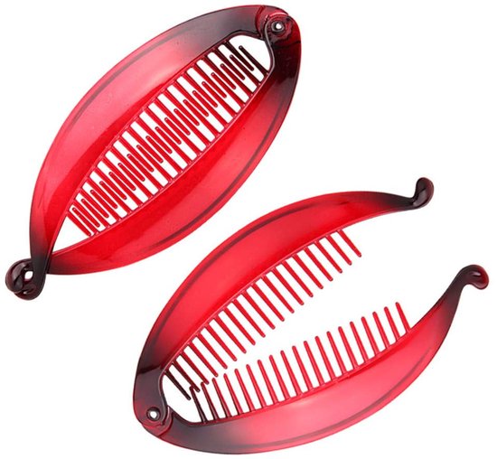 6 Pieces Banana Hair Clips Women's Resin Fishtail Comb Accessories Hair Accessories