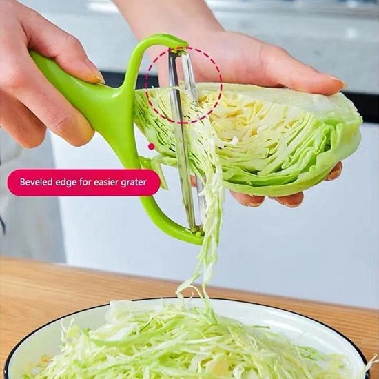 Green Vegetable Grater Cutter Cabbage Stainless Steel Fruit And Peeler Kitchen Essential Family Restaurant 18*12Cm Graters & Zesters