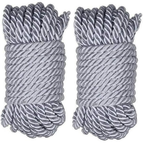 Soft And Silky Strong Braided Twisted Rope 32 Feet 8Mm (1/3") Diameter 10 Meters Multi Purpose Hemp Shiny Crafting Tools