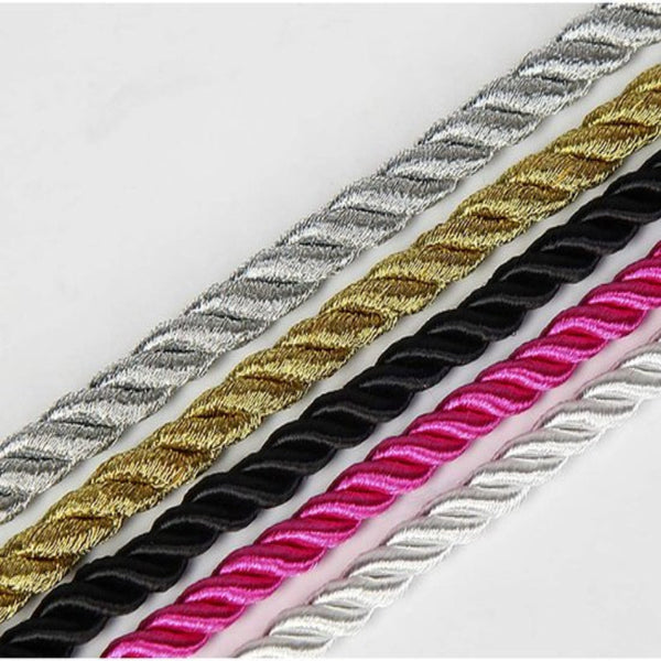 Soft And Silky Strong Braided Twisted Rope 32 Feet 8Mm (1/3") Diameter 10 Meters Multi Purpose Hemp Shiny Crafting Tools