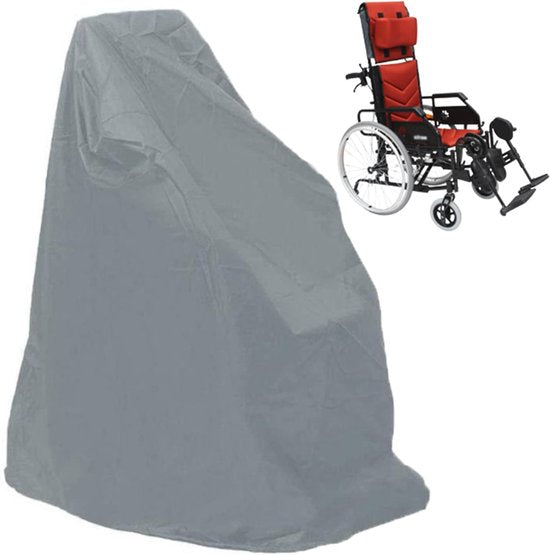 Waterproof Wheelchair Cover Oxford Fabric Storage Protector Uv Dust Rain Gray 115X75x130cm Wheelchairs