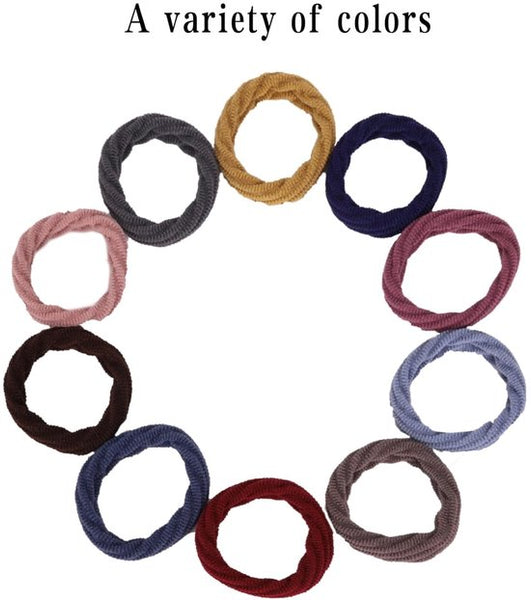 10 Piece Hair Elastic Set Soft Hairbands With Pattern Suitable For Thick Fine And Curly Accessories Girls Headbands