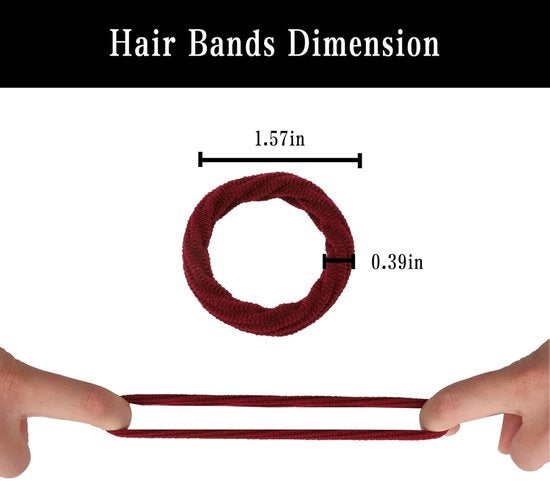 10 Piece Hair Elastic Set Soft Hairbands With Pattern Suitable For Thick Fine And Curly Accessories Girls Headbands