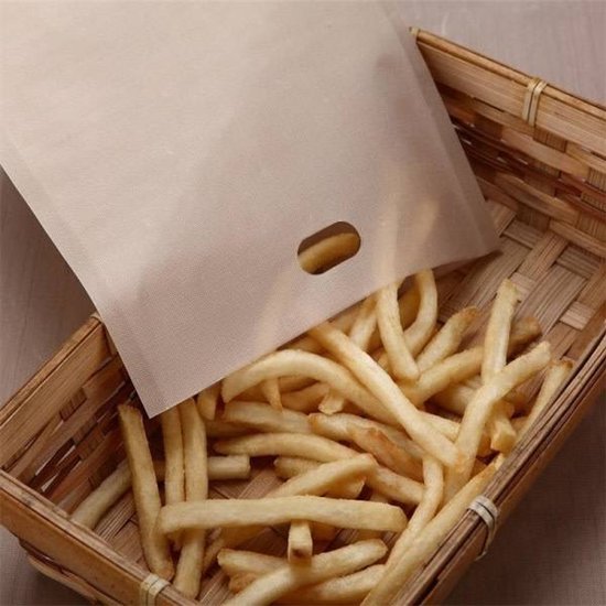 Toaster Bags Reusable Heat Resistant Non Stick For Baking Cheese And Snacks 16.5 X Cm Pack Of 10 Food Storage Bags