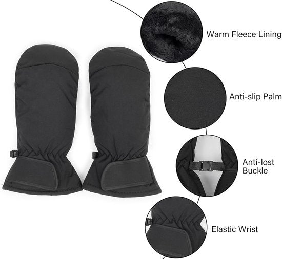 Winter Ski For Men And Women Non Slip Thick Warm Waterproof Suitable Cycling In Cold Weather Sizes S/M Gloves