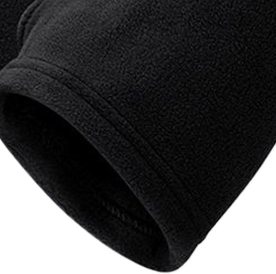 Black Half Finger Winter Gloves For Commuting Office Driving Gloves & Mittens