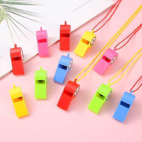 24 Piece Soccer Whistle Set With Lanyards Loud Cheering Accessories Training Aids