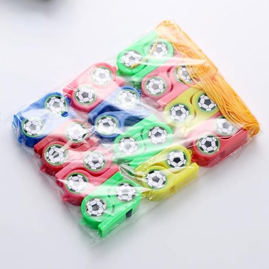 24 Piece Soccer Whistle Set With Lanyards Loud Cheering Accessories Training Aids