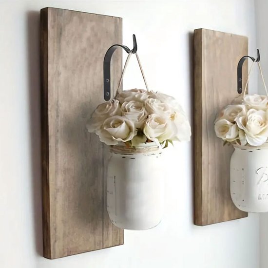 Set Of 4 Black Hanging Hooks For Indoor/Outdoor Use Hooks & Hangers