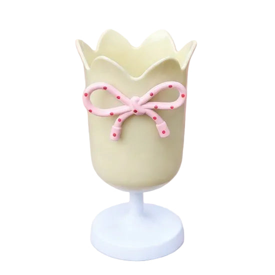 Tulip Shaped Pen Holder Rack Creative Desk Decoration Refined Yellow Pen Holders