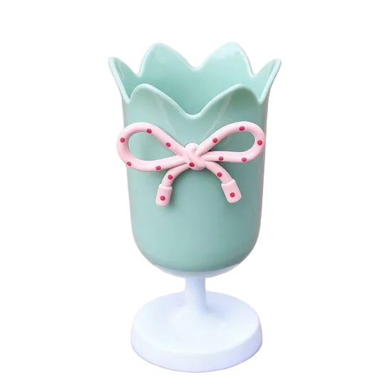 Tulip Shaped Pen Holder Rack Creative Desk Decoration Refined Green Pen Holders