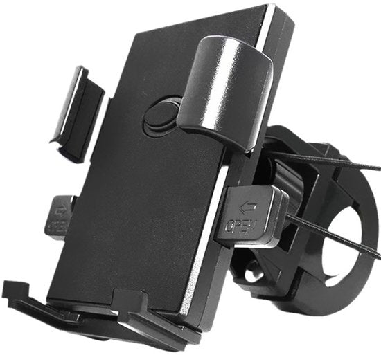 Phone Stand Bike Holder Anti Slip Design Lock In One Second 360A Rotation Suitable For Bicycle And Motorcycle Handlebars From 15Mm To 28Mm Compatible