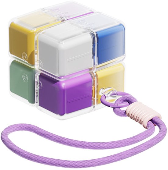 Medicine Box 7 Day Weekly Pill Portable For Travel Easy To Open 8 Compartments Storing Vitamins And Medicines Color Pill Boxes