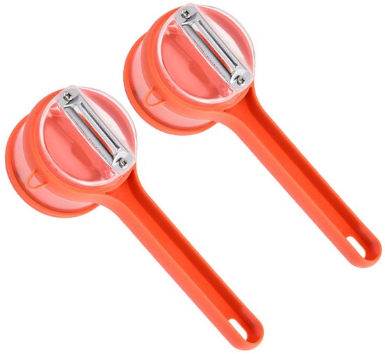 Fruit And Vegetable Peeler With Storage Safe Efficient Double Sided Sharp Stainless Steel Blades Easy To Clean Process Fruits Vegetables Easily Conven