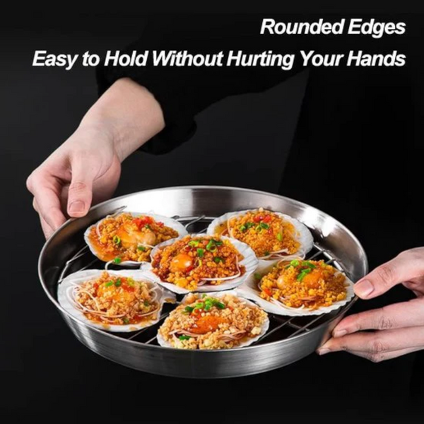 Air Fryer Baking Tray With Rack 304 Stainless Steel 20 Cm Air Fryer Accessories