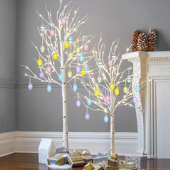 24 Pcs Easter Decoration Colourful Eggs To Hang Perfect For Tree Basket Table And Party Seasonal Decorations
