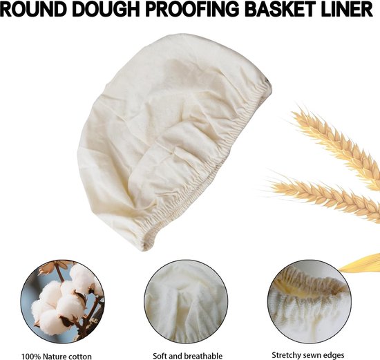 Set Of 6 Round Proofing Cloths For Bread Baking 10 Inch Other Baking Accessories
