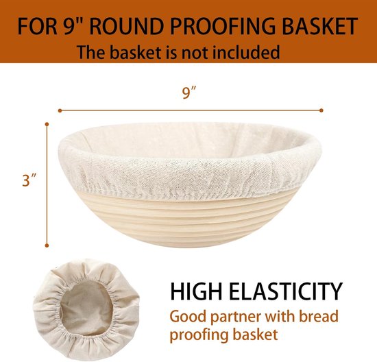Set Of 6 Round Proofing Cloths For Bread Baking 10 Inch Other Baking Accessories