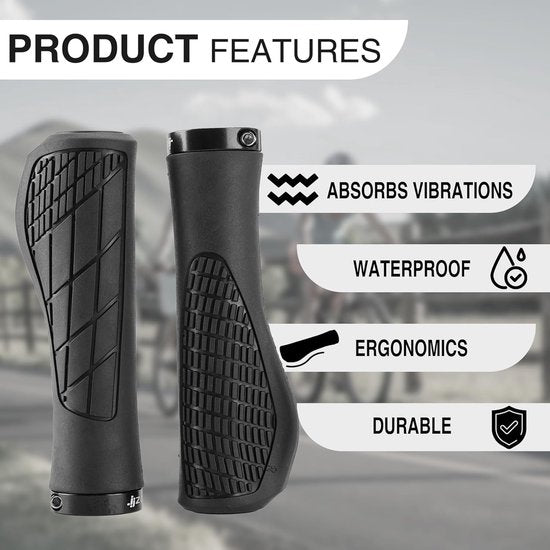 Bicycle Grips Mountain Bike 1 Pair Including Installation Tools Ergonomic | Red Gripps Handlebar Grips Tape & Pads