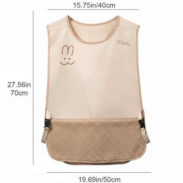 Brown Vest Style Kitchen Apron With Towel Holder Aprons