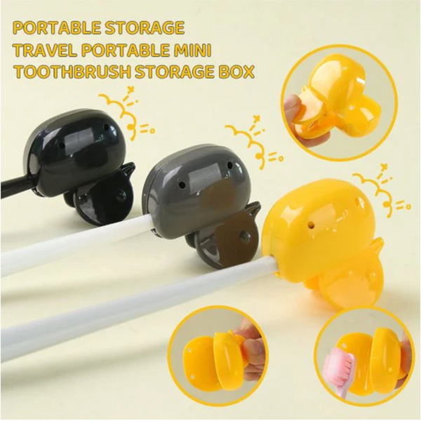 10 Pack Cute Duck Toothbrush Covers Portable Travel Protectors Tumblers & Toothbrush Holders