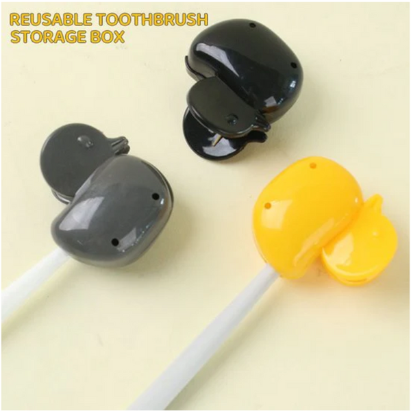 10 Pack Cute Duck Toothbrush Covers Portable Travel Protectors Tumblers & Toothbrush Holders