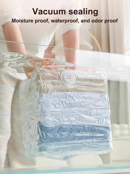 4 Piece Clothing Vacuum Seal For Clothes & Bedding Storage Bags