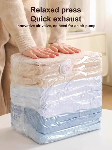4 Piece Clothing Vacuum Seal For Clothes & Bedding Storage Bags