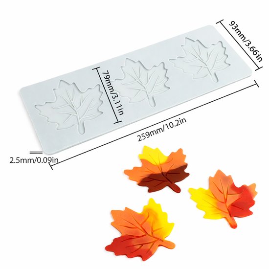 Baking Molds (3 Piece Set) Silicone Maple Leaf Clover And Snowflake Patterns Suitable For Chocolate Candy Cupcakes This Is Handy Tool Creating Fun Hom