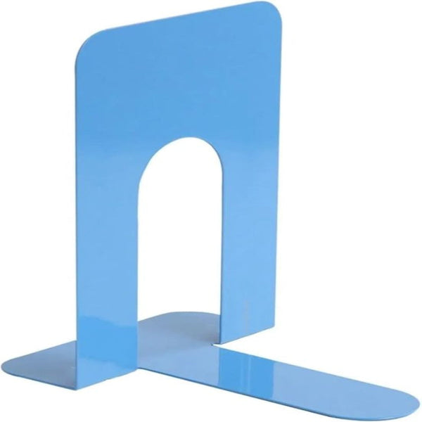 Metal Iron Bookshelves To Be Used For Supporting And Organizing Your Desk 2 Pieces 13 15 16.5 Cm Blue Bookends