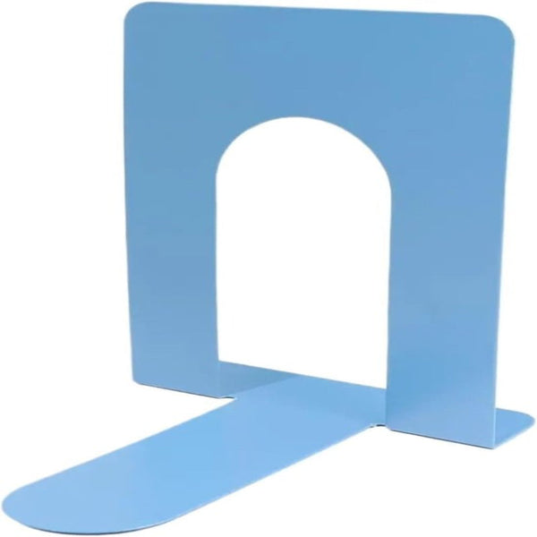 Metal Iron Bookshelves To Be Used For Supporting And Organizing Your Desk 2 Pieces 13 15 16.5 Cm Blue Bookends