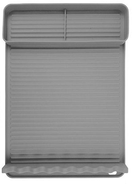 Silicone Bbq Grill Mat With Drip Tray Heat Resistant 40X27cm Gray Barbecue Accessories
