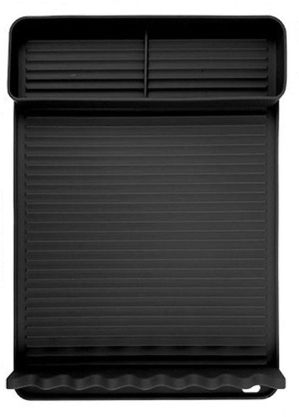 Silicone Bbq Grill Mat With Drip Tray Heat Resistant 8 Slots Black 40X27cm Barbecue Accessories