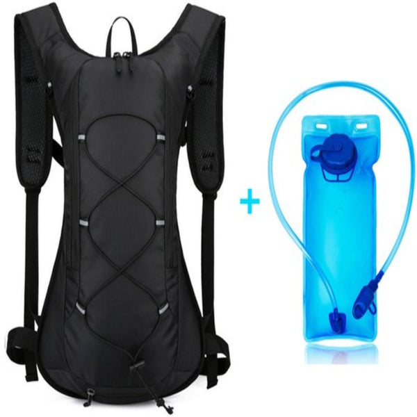 Backpack With 2L Water Bag Running Vest Adjustable Lightweight Cycling Suitable For Hiking And Cyclingiblacki Hydration Packs
