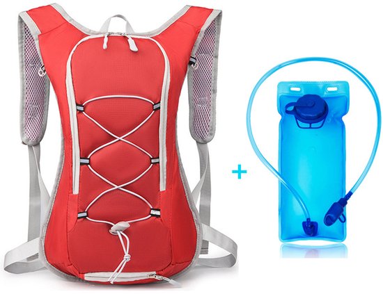 Backpack With 2L Water Bag Running Vest Adjustable Lightweight Cycling Suitable For Hiking And Cyclingiredi Hydration Packs