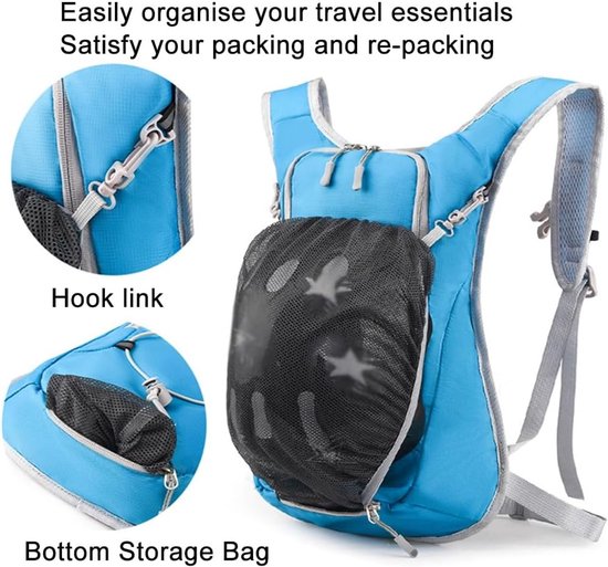Backpack With 2L Water Bag Running Vest Adjustable Lightweight Cycling Suitable For Hiking And Cyclingiredi Hydration Packs
