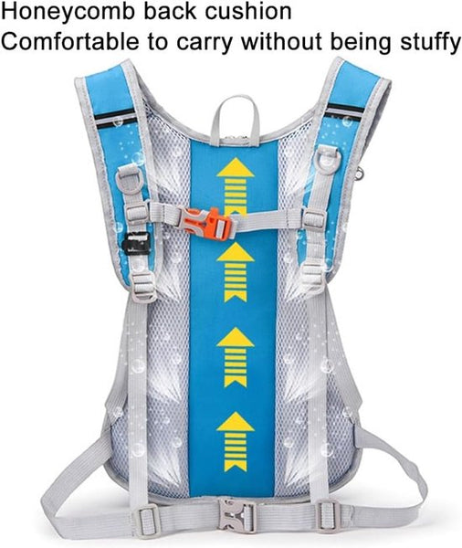Backpack With 2L Water Bag Running Vest Adjustable Lightweight Cycling Suitable For Walking And Cyclingivegetablei Hydration Packs