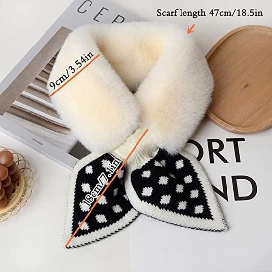 Warm Scarf For Autumn And Winter Soft Comfortable Women's With Dotted Pattern Fashionable Versatile Everyday Usei Pink Scarves & Wraps
