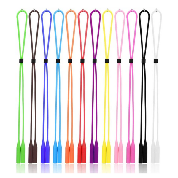 12 Pack Silicone Glasses Straps For Sunglasses & Sports Eyeglass Cleaning Tools & Supplies