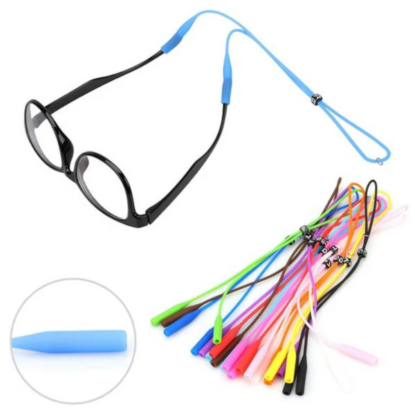12 Pack Silicone Glasses Straps For Sunglasses & Sports Eyeglass Cleaning Tools & Supplies