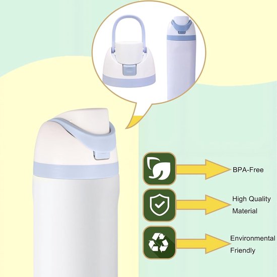 Replacement Lids One Push Non Leaking Water Bottle Water Bottles & Vacuum Flasks