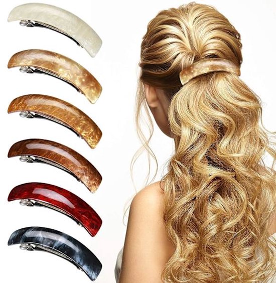 Women's Hairpins Accessories Large French Vintage 6 Colours (Set Of 6) Hair Accessories
