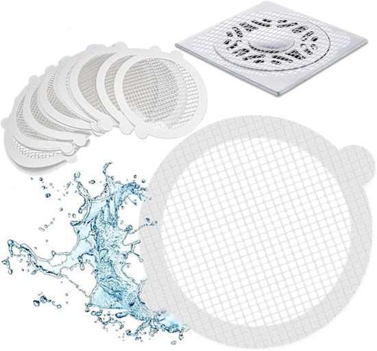 30 Pack Round Mesh Hair Trap With Strong Waterproof Adhesive Hair Accessories