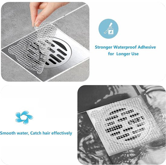 30 Pack Round Mesh Hair Trap With Strong Waterproof Adhesive Hair Accessories